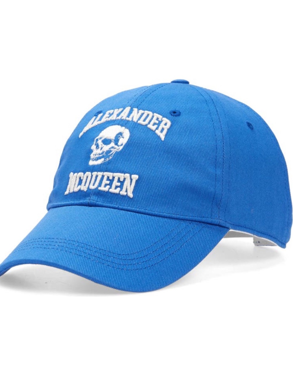 Alexander McQueen varsity Skull embroidered Logo baseball Cap medium brand new